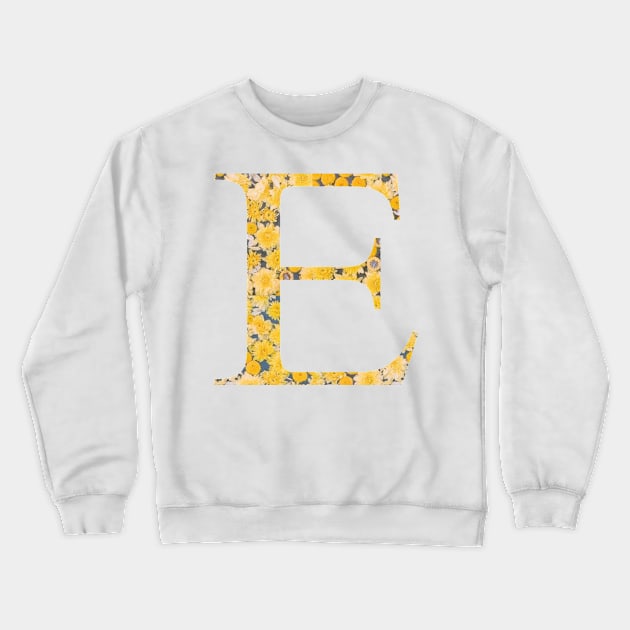 Epsilon E Sorority Sunflower Sticker Crewneck Sweatshirt by aterkaderk